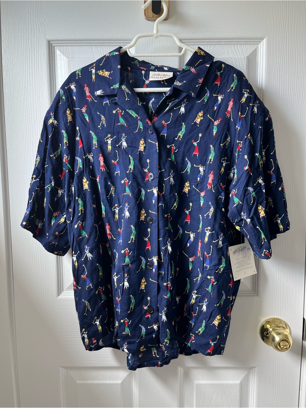 Vintage Susan Bristol Button-Down Shirt Blouse Made in Canada